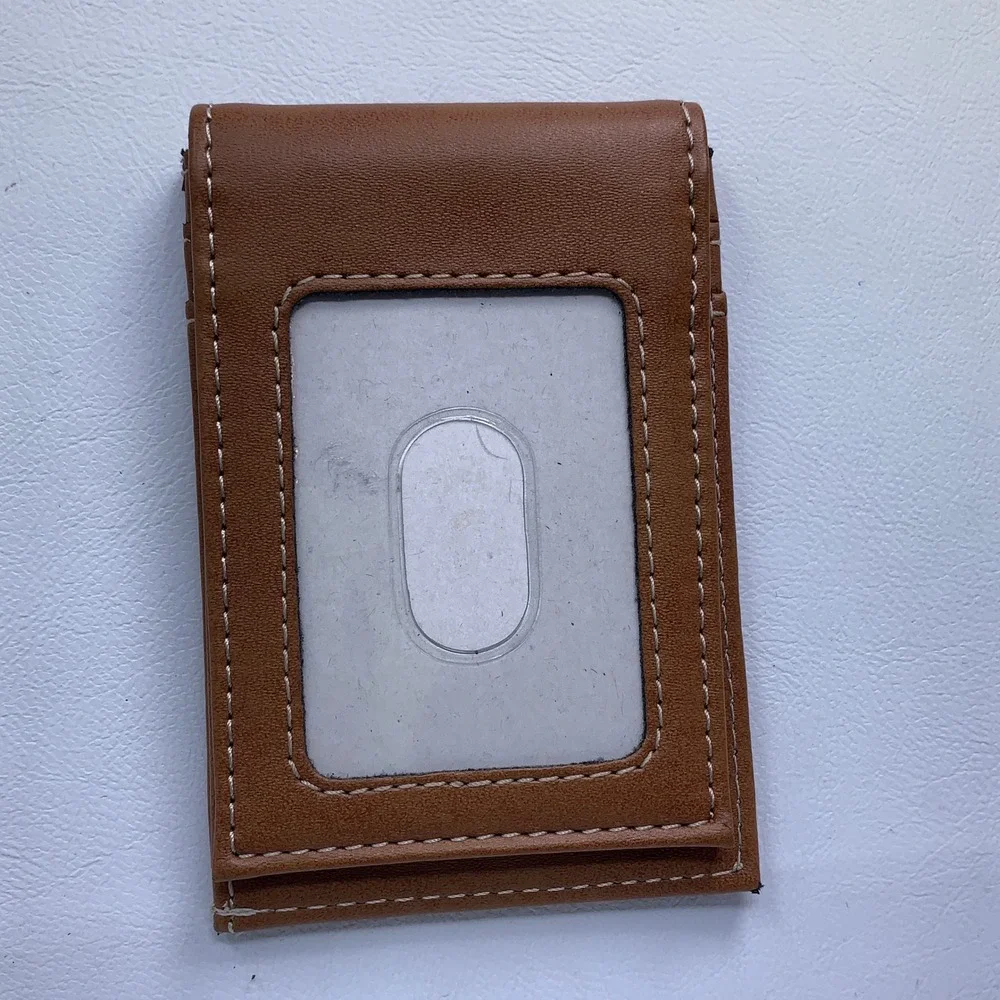 Baltimore Ravens Mens OS Brown Graphic Bird Logo Slim Bifold Card Holder Wallet